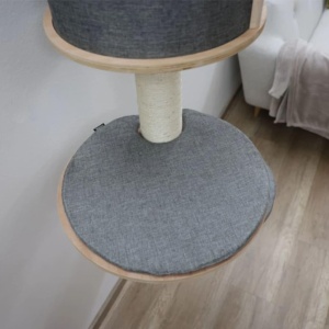 Stalp de zgariat de perete Kerbl Pet Dolomite Tofana 168 x 75 cm gri - Img 6