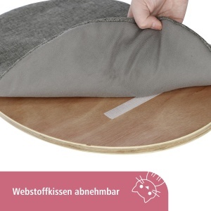 Stalp de zgariat de perete pentru animale de companie Kerbl Dolomite Tofana XL stalp de zgariat pentru pisici gri 70x45x185cm pentru mai multe pisici  - Img 5