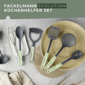 Stampfer pentru cartofi Fackelmann Ecolution, 25 cm, din materiale ecologice, mint si gri - Img 6