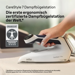 Statie de calcat Braun CareStyle 7 Pro IS 7282 BL 2700W Abur vertical Tehnologie iCare - Img 5