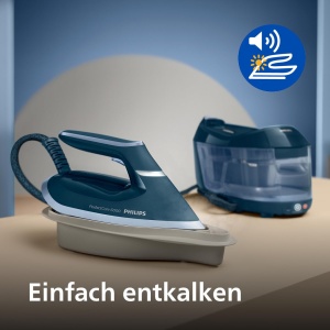 Statie de calcat Philips PerfectCare 6000, 2400W, 1.8L, Albastra - Img 5