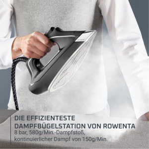 Statie de calcat Rowenta Eco Steam Pro DG9640F0 2800W 8 bar 580 gmin rezervor 13L NegruBej - Img 4