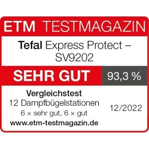 Statie de calcat Tefal Express Protect SV9202 75 bar Abur puternic Tehnologie Smart Temp AlbAlbastru - Img 2