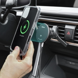 Statie de incarcare auto Hama Qi2, 15W, magnetica, neagra - Img 8
