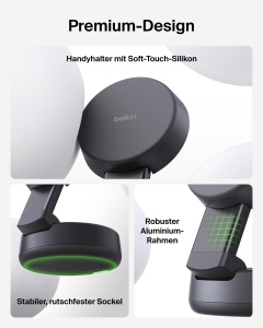 Statie de incarcare inductiva Belkin UltraCharge Pro 2-in-1, 25W, negru - Img 5