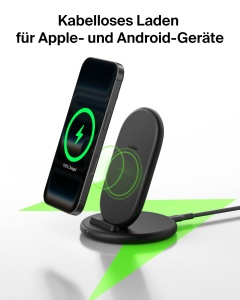 Statie de incarcare wireless Belkin BoostCharge, 9W, negru, cu cablu de 1,5m - Img 3