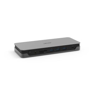 Statie Docking Acer ADK230 USB Type-C Gen 1 2xHDMI DisplayPort RJ45 SD Card Reader - Img 2