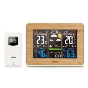 Statie Meteo Alecto WS-1560 cu Display Colorat, Senzor Exterior, Alarma - Img 2