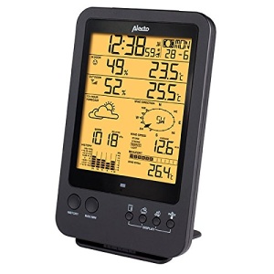 Statie Meteo Alecto WS-4700 cu Senzor Exterior, Display Mare, 5-in-1, Negru - Img 2