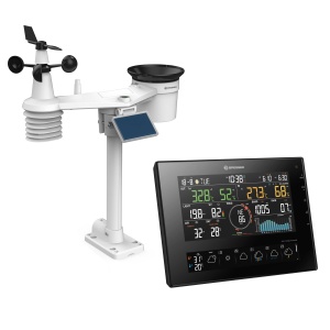 Statie Meteo Bresser 11-Zile 4Cast CV WLAN 7-in-1 Solar, Negru
