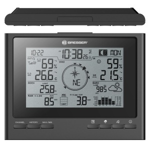 Statie Meteo Bresser 7-in-1 cu Senzor Exterior, Negru - Img 3