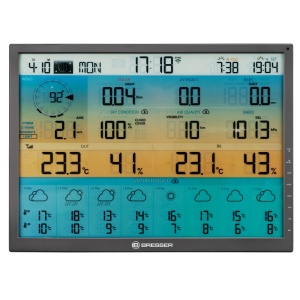 Statie meteo BRESSER 8-Zile 4CAST XL, display 48,3 cm, solar, 7-in-1 - Img 4