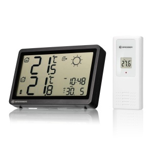 Statie Meteo Bresser Meteo Temp HZ, Neagra, Display Mare, Masurare Temperatura