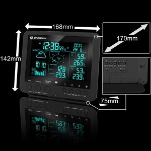Statie meteo Bresser Wetter Center 5-in-1 Display 57 inch Negru - Img 7