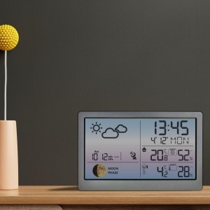 Statie meteo digitala TFA Dostmann Luna Sky 351169 Display color Lunar - Img 9