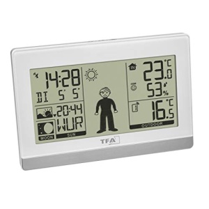 Statie meteo digitala TFA Dostmann Weather Boy 35115902 cu senzor extern si afisaj alb - Img 3