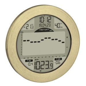 Statie Meteo TFA Dostmann Meteomar 35.1124.53, cu Monitorizare Presiune Aer, Aurie