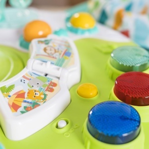 Station de joaca Bright Starts Around We Go Tropic Cool 2-in-1, Verde, cu 10 activitati - Img 9