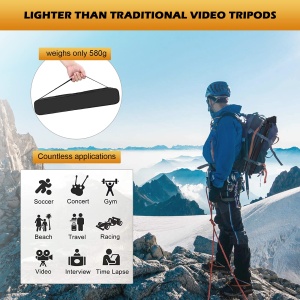 Stativ foto GRIFEMA Handy 140 cm, din aluminiu, cu telecomanda Bluetooth - Img 6