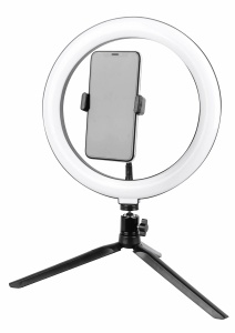Stativ Mobil Jocca cu Lichring LED, 360 Rotire, 10 Intensitati, USB