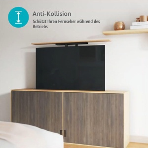 Stativ TV Motorizat Nedis TVSM5840BK - 37-80, Greutate Maxima 60 kg, Culoare Negru - Img 6