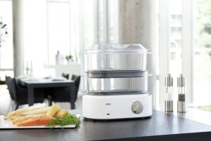 Steamer Braun FS 5100, alb, usor de utilizat, cu manere antiderapante - Img 3