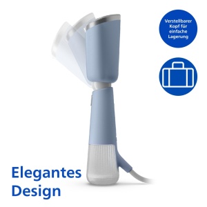 Steamer Philips Seria 5000 STH502020 Abur Vertical si Horizontal Himmelblau - Img 4