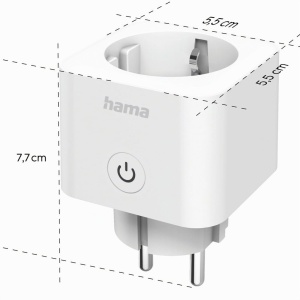 Steckdose Inteligenta Hama WLAN, 3680W, alba, cu masurare consum - Img 3