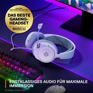SteelSeries Arctis Nova 1 Gaming Headset Alb Hi-Fi Surround 360deg - Img 4