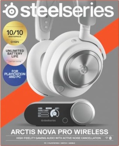 SteelSeries Arctis Nova Pro Wireless Casti Gaming Active Noise Cancellation Alb - Img 13