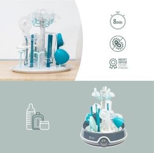 Sterilizator 2-in-1 Babymoov Turbo Plus pentru Biberon, 6 Flaconi, 6 Minute - Img 4