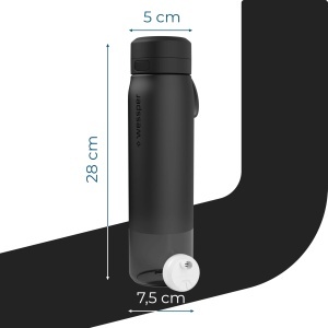 Sticla cu filtru Wessper B2 Tritan 1000ml BPA Free Filtrare Actitex Negru - Img 4