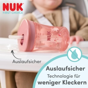 Sticla cu pai NUK First Choice, 230 ml, design Lilo Stitch, pentru copii - Img 4