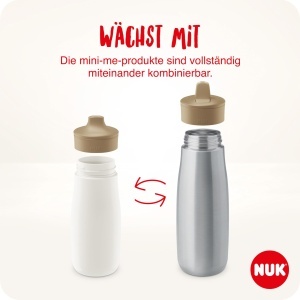 Sticla de apa NUK Mini-Me, 300 ml, din otel inoxidabil, culoare lila - Img 7