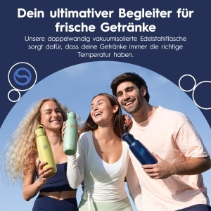Sticla din otel inoxidabil SodaStream Fizz Go 0,9L, Blueberry - Img 3