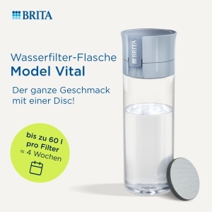 Sticla filtranta BRITA Model Vital 600ml, 2x MicroDisc Filtru, BPA-free - Img 2