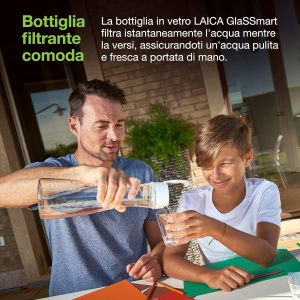Sticla filtranta Laica Glassmart BK31A 11L Filtrare instantanee AlbTransparent - Img 3