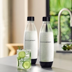 Sticla pentru apa carbogazoasa SodaStream FUSE 1L, 2 bucati, Negru - Img 2