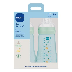 Sticla pentru bebelusi MAM Easy Active 270 ml, 0 luni, design ergonomic - Img 3