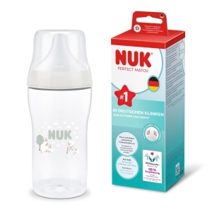 Sticla pentru bebelusi NUK Perfect Match, 260 ml, anti-colici, cu control temperatura