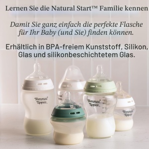 Sticla pentru bebelusi Tommee Tippee Natural Start, 150 ml, 2 bucati, din sticla cu silicon - Img 8