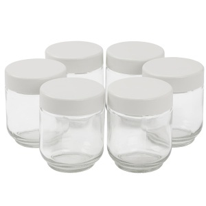 Sticla pentru iaurt Clatronic JM 3344, 6 bucati x 160 ml, transparenta, cu capac - Img 7
