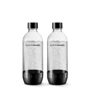 Sticla Sodastream 1L din Tritan, 2 bucati, BPA-free, culoare neagra