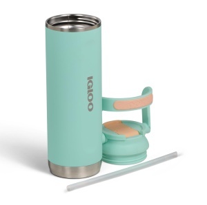 Sticla termica IGLOO Sipper 20, inox, 0.6L, verde, izolare dubla - Img 2