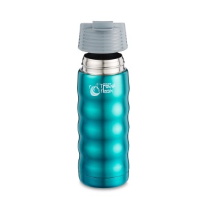 Sticla termica Pioneer, 0.48L, albastru metalizat, din otel inoxidabil - Img 3
