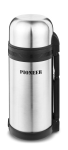 Sticla termoizolanta Pioneer 1.5L din otel inoxidabil, cu maner si capac