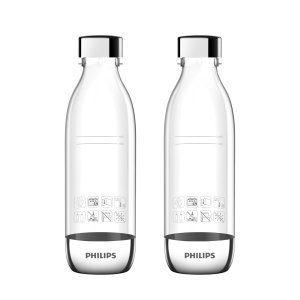 Sticle carbonatatoare Philips 0,5 L, transparente, set de 2