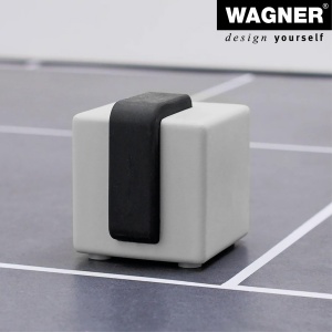 Stopper pentru usa WAGNER BETON CUBE BIG - 65x60x65 mm, beton gri, cauciuc termoplastic - Img 4
