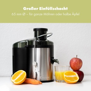 Storcator Clatronic | zdrobiti fructe intregi | jgheab mare de alimentare | Storcator lent | Opritor de picurare pentru lucrari curate | Usor de curatat | 400W | Storcator de legume si fructe | Storcator | AE 3666 - Img 2