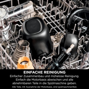 Storcator cu presare la rece Ninja JC151EU, 700 ml, 1.1 L, motor puternic, gri - Img 8